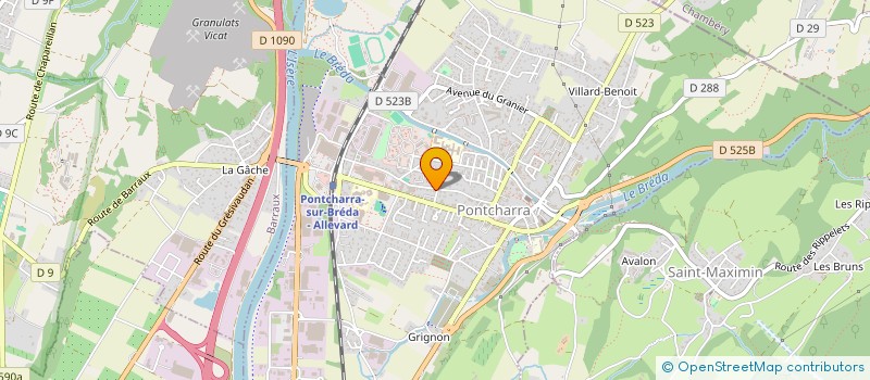 localisation de l'entreprise ALPES MAITRISE ET CONSTRUCTIONS  PONTCHARRA