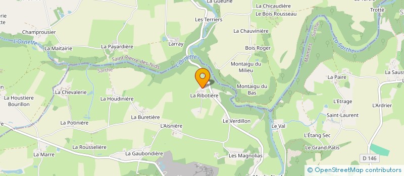 localisation de l'entreprise ALPES MANCELLES MARECHALERIE  SAINT LEONARD DES BOIS