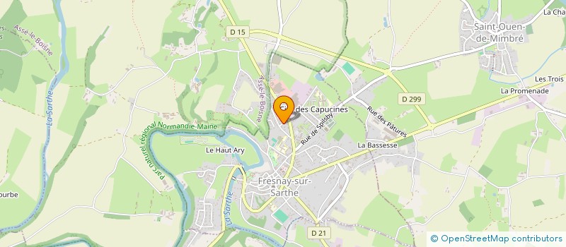 localisation de l'entreprise ALPES MANCELLES PECHE A L'AIMANT à FRESNAY-SUR-SARTHE