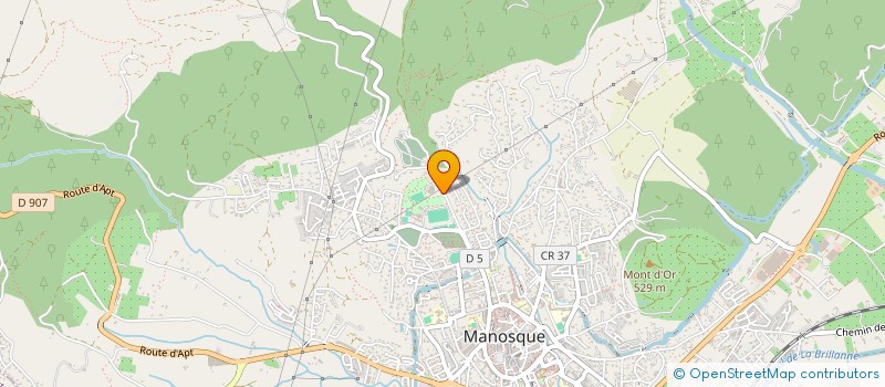 localisation de l'entreprise ALPES MARBRERIE GRANITERIE à MANOSQUE