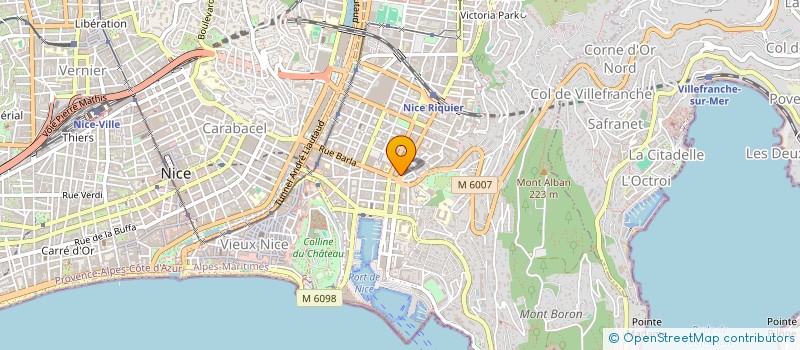 localisation de l'entreprise ALPES MARITIMES INNOVATION SOLAIRE à NICE
