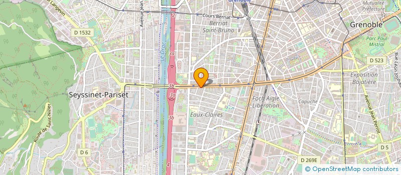 localisation de l'entreprise ALPES MASIS DEMENAGEMENT à GRENOBLE