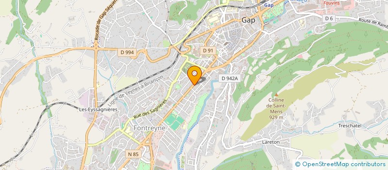 localisation de l'entreprise ALPES MECANOGRAPHIE à GAP
