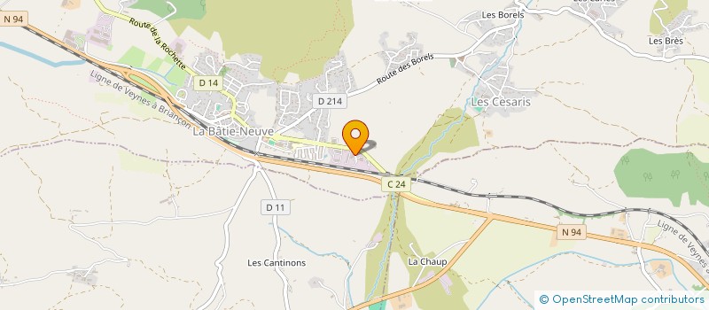 localisation de l'entreprise ALPES MEDITERRANEE TECHNOLOGIES ELECT à LA BATIE-NEUVE