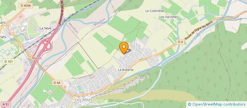 localisation de l'entreprise ALPES METALLERIE à LES MEES