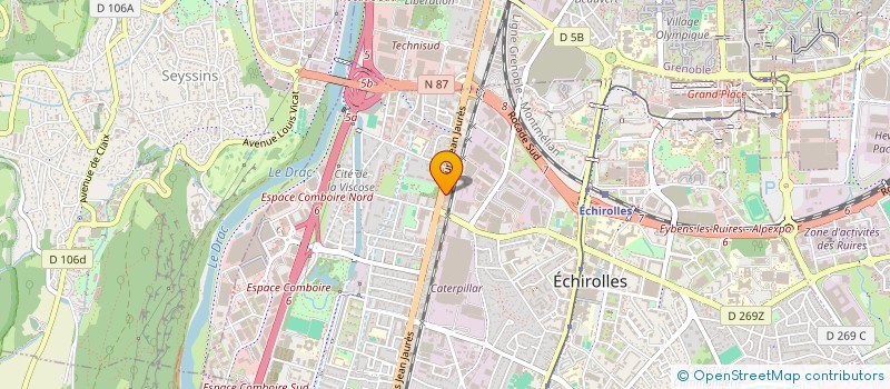 localisation de l'entreprise ALPES MEUBLES GONIN ET COMPAGNIE à ECHIROLLES