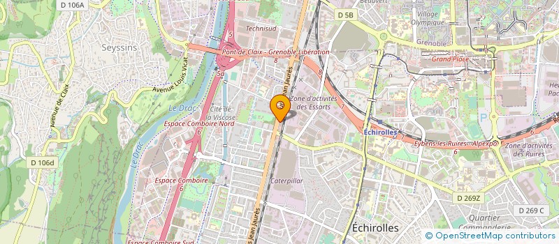 localisation de l'entreprise ALPES MOTORS SA à ECHIROLLES