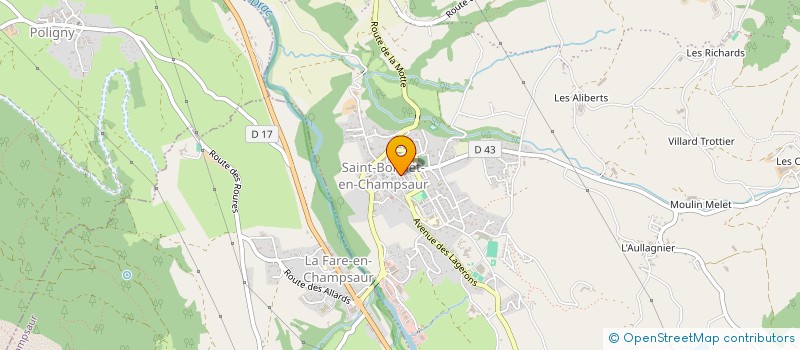 localisation de l'entreprise ALPES NATURE ET LOISIRS  SAINT-BONNET-EN-CHAMPSAUR