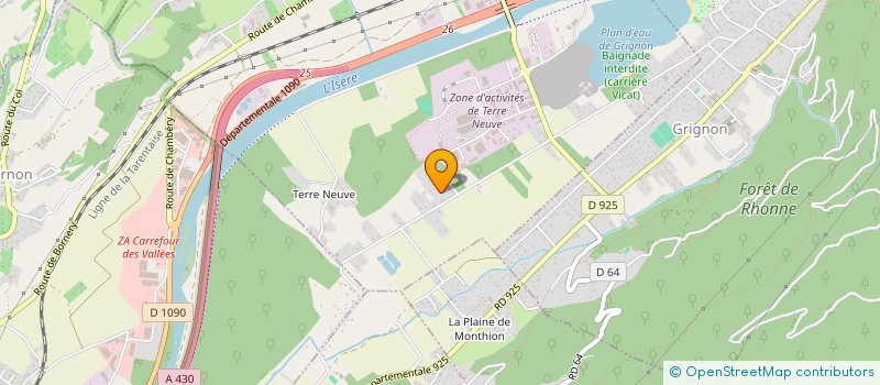 localisation de l'entreprise ALPES PAYSAGES  GILLY-SUR-ISERE