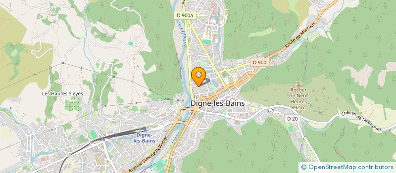 localisation de l'entreprise ALPES PHARMA à DIGNE-LES-BAINS