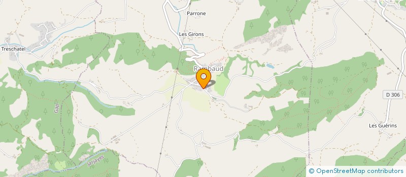 localisation de l'entreprise ALPES PLATRERIE  RAMBAUD