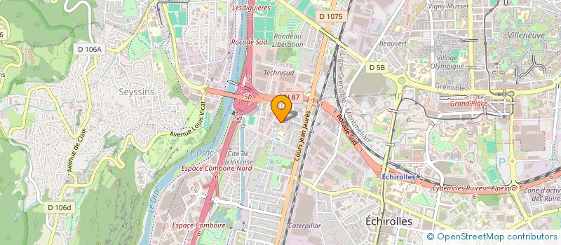 localisation de l'entreprise ALPES PLOMBERIE SERVICES APS  ECHIROLLES