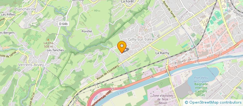 localisation de l'entreprise ALPES PREVOYANCE PATRIMOINE  GILLY-SUR-ISERE