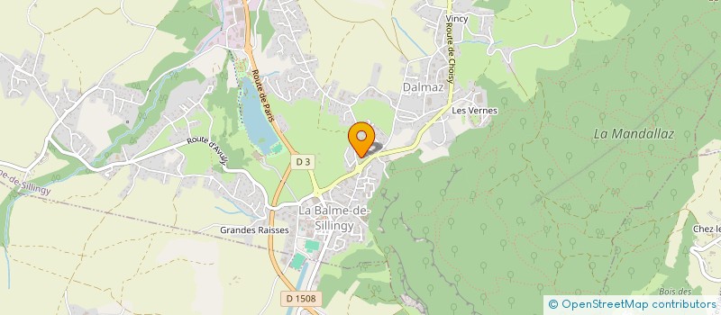 localisation de l'entreprise ALPES PROGRAMMATIONS ET PRODUCTIONS AUDIOVISUELLES à LA BALME-DE-SILLINGY
