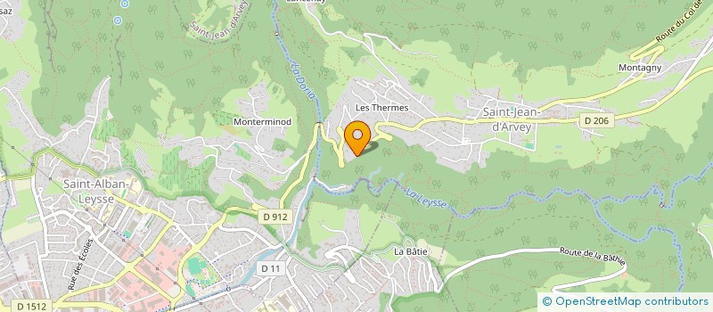 localisation de l'entreprise ALPES QSE à SAINT-JEAN-D'ARVEY