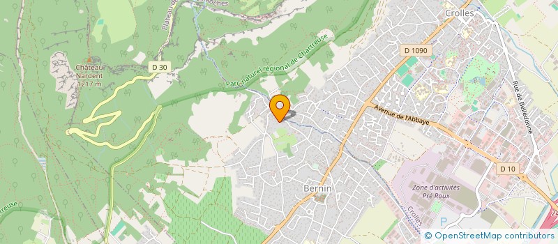 localisation de l'entreprise ALPES RECRUTEMENT  BERNIN