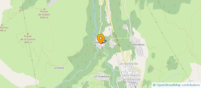 localisation de l'entreprise ALPES RENOV à LES BELLEVILLE