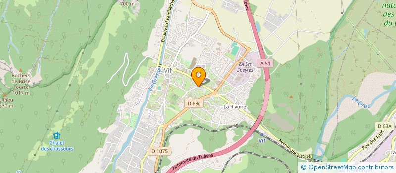 localisation de l'entreprise ALPES RENOVATION DE SOLS à VIF