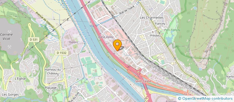 localisation de l'entreprise ALPES RENOVATION PORTES ET FENETRES  SAINT-EGREVE