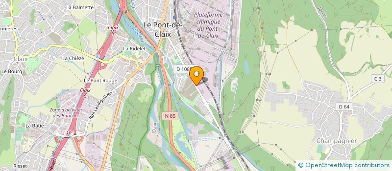 localisation de l'entreprise ALPES RESEAUX à LE PONT-DE-CLAIX