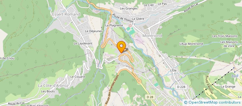 localisation de l'entreprise ALPES RESERVATION  MORZINE