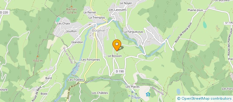 localisation de l'entreprise ALPES RIDE IMMO  BOGEVE