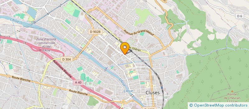 localisation de l'entreprise ALPES SAVOIE BATIMENT  CLUSES