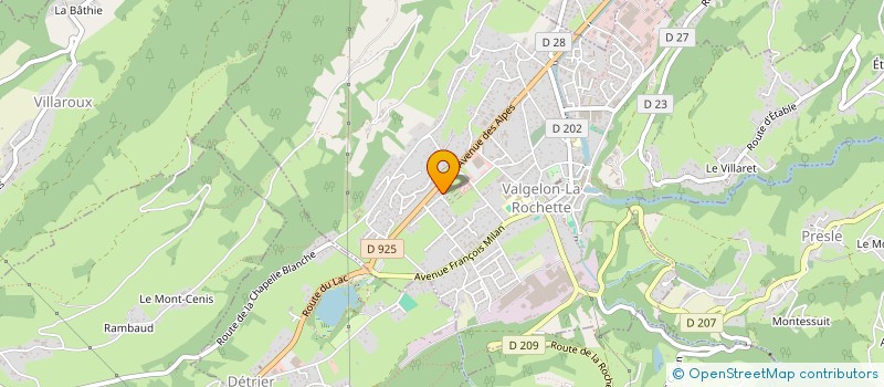 localisation de l'entreprise ALPES SAVOIE ENTRETIEN  LA CROIX-DE-LA-ROCHETTE