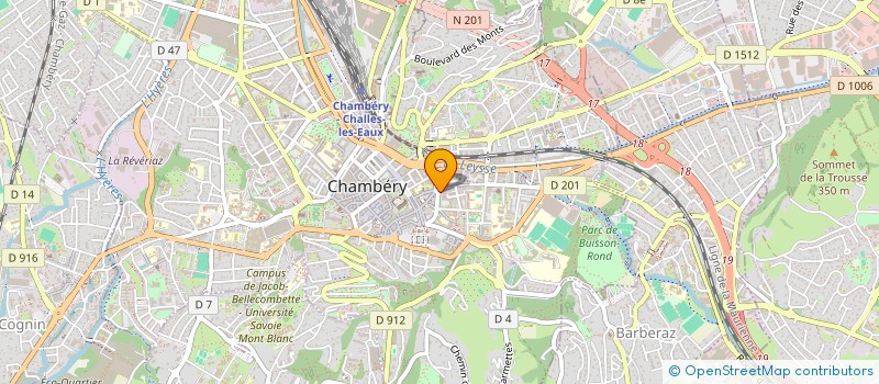localisation de l'entreprise ALPES SAVOIE IMMOBILIER à CHAMBERY