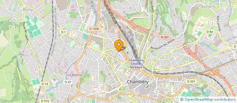 localisation de l'entreprise ALPES SCIAGE CAROTTAGE à CHAMBERY