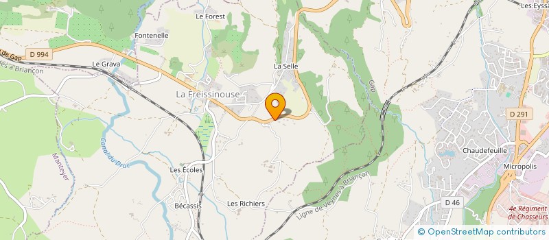 localisation de l'entreprise ALPES SECOURS AMBULANCES à LA ROCHETTE