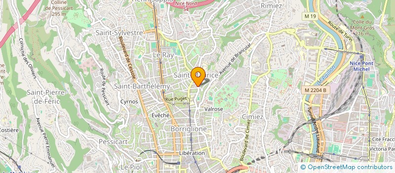 localisation de l'entreprise ALPES SECOURS AMBULANCIERS 06 à NICE