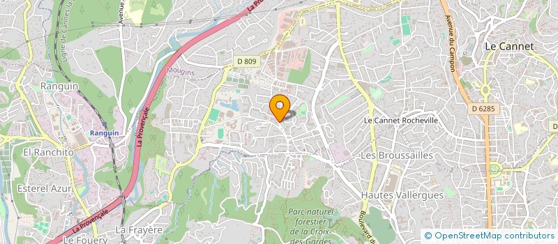 localisation de l'entreprise ALPES SECURITE CONFORT à LE CANNET