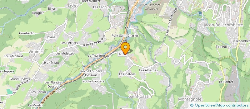 localisation de l'entreprise ALPES SERVICES FERMETURES à SAINT-THIBAUD-DE-COUZ