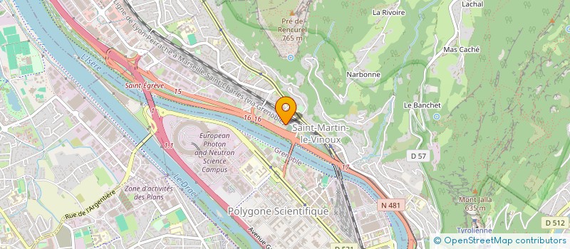 localisation de l'entreprise ALPES SOFTWARE  SAINT-MARTIN-LE-VINOUX