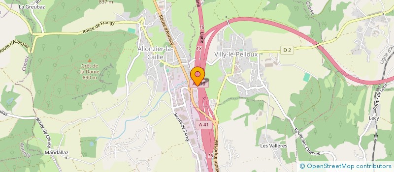 localisation de l'entreprise ALPES SOLAIRE ENERGIES  VILLY-LE-PELLOUX