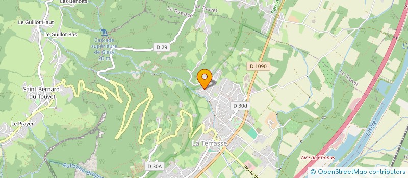 localisation de l'entreprise ALPES SOUFFLAGE ISOLATION  LA TERRASSE