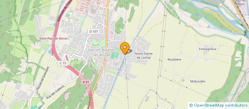 localisation de l'entreprise ALPES SPA  SAINT-PAUL-DE-VARCES