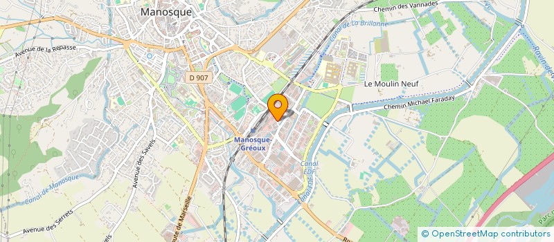 localisation de l'entreprise ALPES STORES ET VOLETS à MANOSQUE