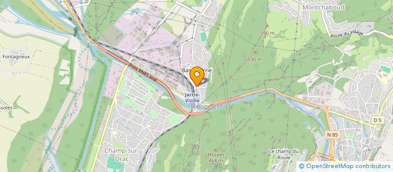 localisation de l'entreprise ALPES SUD ISERE FORMATION  JARRIE