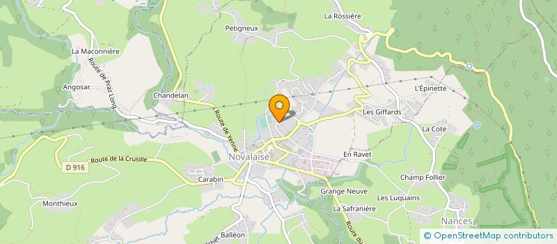 localisation de l'entreprise ALPES TABLEAU ET COFFRET  NOVALAISE