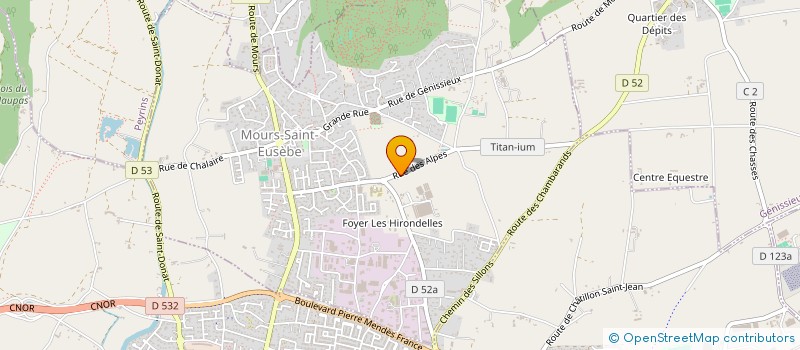 localisation de l'entreprise ALPES TAXI  MOURS-SAINT-EUSEBE