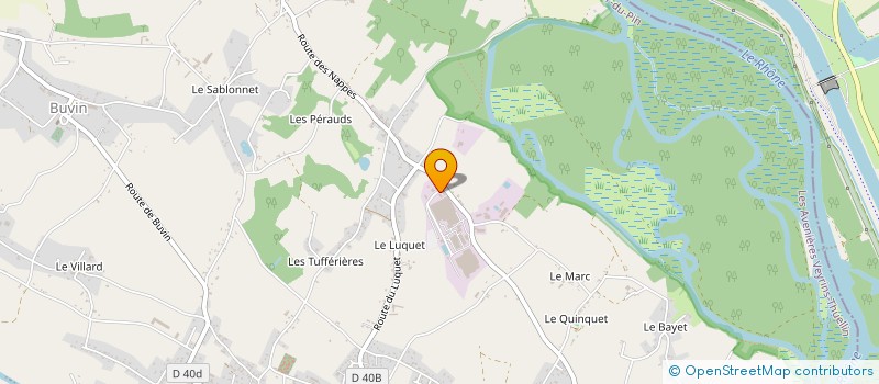 localisation de l'entreprise ALPES TOITURES  LES AVENIERES VEYRINS-THUELLIN