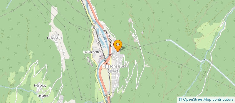 localisation de l'entreprise ALPES TRANSFERT PREMIUM  LA LECHERE