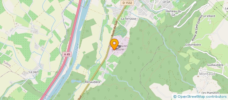 localisation de l'entreprise ALPES TRANSPORTS LEVAGE MANUTENTION à SAINT-QUENTIN-SUR-ISERE