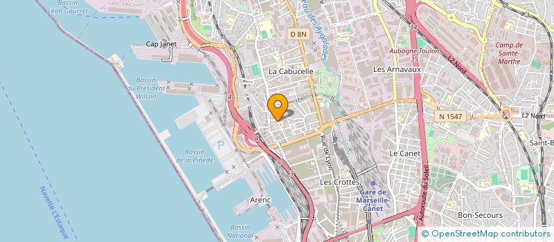 localisation de l'entreprise ALPES TRAVAUX CONCEPTIONS à MARSEILLE