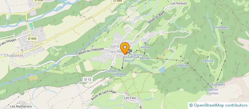 localisation de l'entreprise ALPES TRAVAUX SERVICES à CHORGES