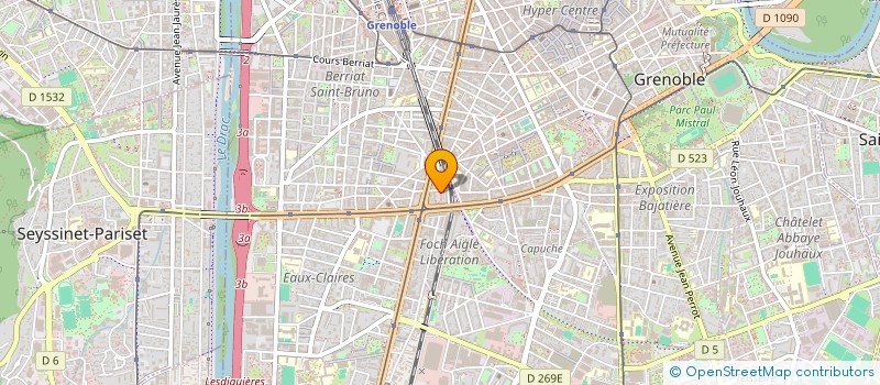 localisation de l'entreprise ALPES TRAVAUX SERVICES  GRENOBLE