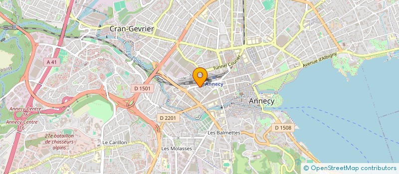 localisation de l'entreprise ALPESBOOKING à ANNECY