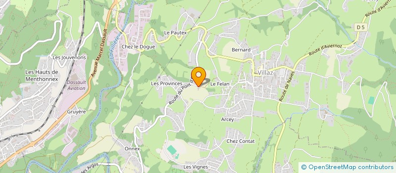 localisation de l'entreprise ALPESCONCEPT à VILLAZ